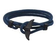 Zajímavý pánský modrý náramek s ploutví