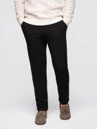 Elegantní pánské tepláky černé V2 OM-PACP-0283