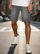 Módní šedé džínové šortky