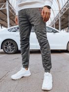 Pohodlné pánské tepláky v šedé barvě