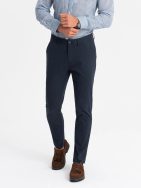 Chinos tmavě modré kalhoty klasického střihu V4 PACP-0183