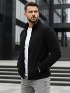 Černá mikina bez kapuce