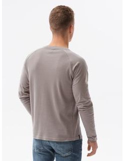 Pohodlné šedé tričko s dlouhým rukávem L137