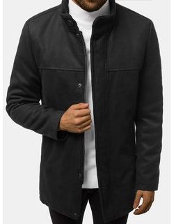 Moderní kabát v černé barvě JS/79M3132Z