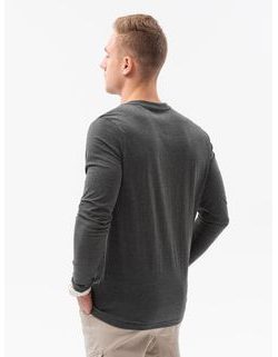 Klasické tmavě šedé tričko s dlouhým rukávem L138
