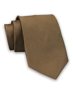 Hnědá pruhovaná pánská kravata