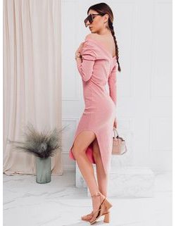 Jedinečné dámské šaty v růžové barvě DLR004