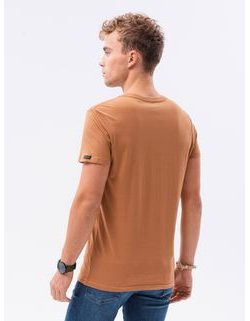 Jednoduché hnědé tričko S1369