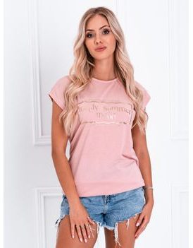 Dámské růžové triko Lovely summer mood SLR051
