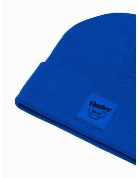 Modrá stylová pánská čepice H103