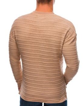 Bavlněný svetr v béžové barvě E208