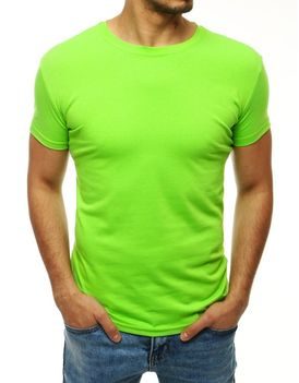 Jednoduché tričko v limetkové barvě
