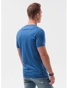 Pohodlné modré tričko Los Angeles S1434 V-23A