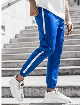 Originální nebesky modré jogger kalhoty DJ/5580