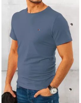 Decentní modré tričko s krátkým rukávem