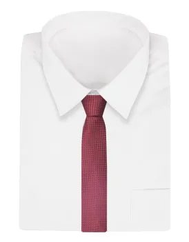 Elegantní červená kravata s jemným vzorem Alties