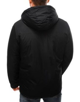 Zimní černá stylová bunda C530
