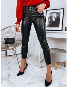 Moderní dámské kalhoty Delery v černé barvě