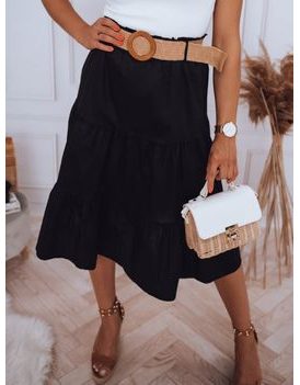 Trendy midi sukně Randina v černé barvě