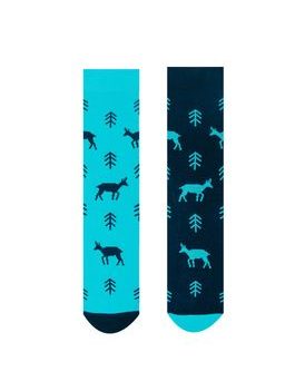 Nádherné ponožky s lesním motivem Kamzík