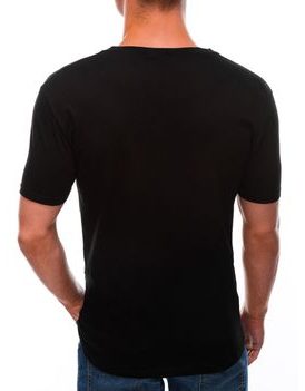 Černé tričko z bavlny London S1595