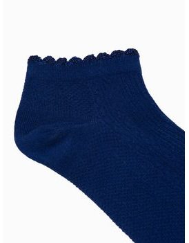 Bavlněné dámské ponožky v granátové barvě ULR099