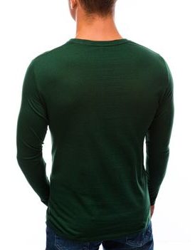 Tmavě zelené pohodlné tričko s dlouhým rukávem L59