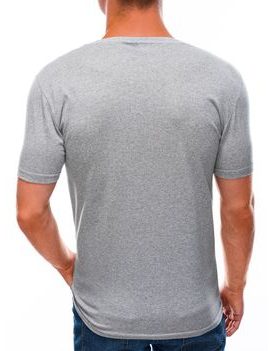 Bavlněné šedé tričko se stylovým potiskem S1584