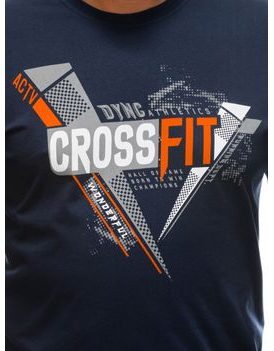Granátové Plus Size tričko s potiskem CrossFit S1672