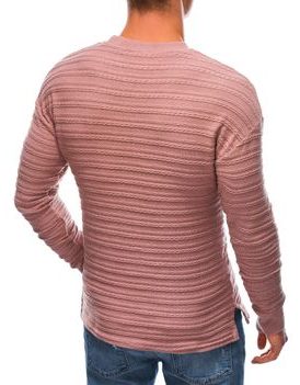 Bavlněný svetr v růžové barvě E208