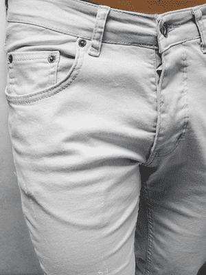 slim fit pánské šedé džíny