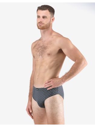 Tmavě šedé slipy s užšími boky Bamboo Pure Line