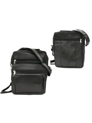 Moderní černá pánská taška přes rameno