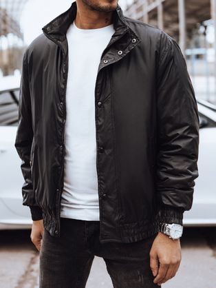 Černá přechodná bunda moderního designu