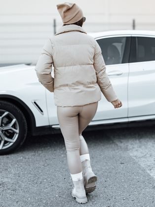 Dámská stylová světle béžová bunda Laro