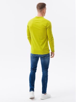 Tričko s dlouhým rukávem v limetkové barvě L133