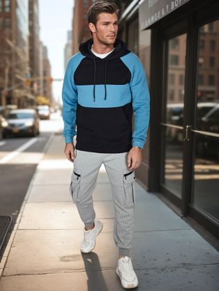 Volnočasová písková pánská mikina V6 SSZP-0213