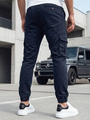 Antracitové pánské jednoduché tepláky