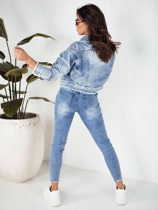 Jedinečná dámská džínová bunda v citrónové barvě Recce