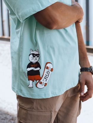 Trojbalení bavlněných triček v mix barvách s V výstřihem V12 TSBS-0233