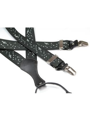 Puntíkaté granátovo-bílé kšandy