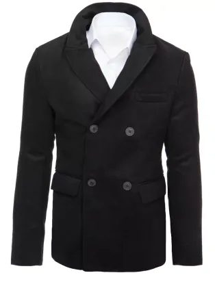 Moderní černý kabát