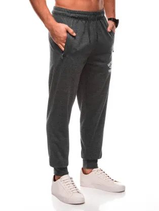 Maskáčové trendy tepláky v antracitové barvě