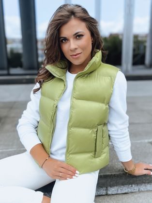 Dámská oboustranná kamelová vesta se vzorem Elegancio