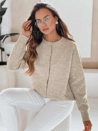 Dámský jednoduchý svetr Aurina v červené barvě