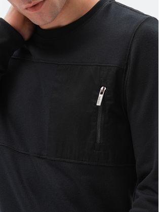 Módní bavlněné černé tričko s popisem S1748-V2