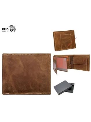 Elegantní světle hnědá pánská peněženka