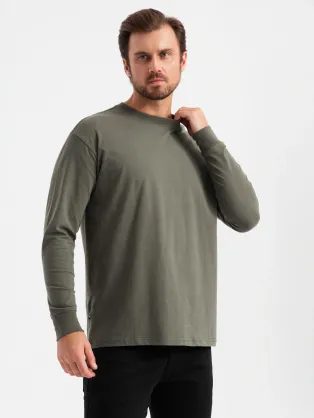 Moderní zelené pánské tričko V3 LSBC-0129