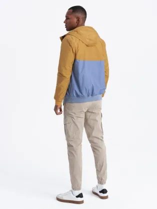 Moderní prošívaná černá bomber bunda