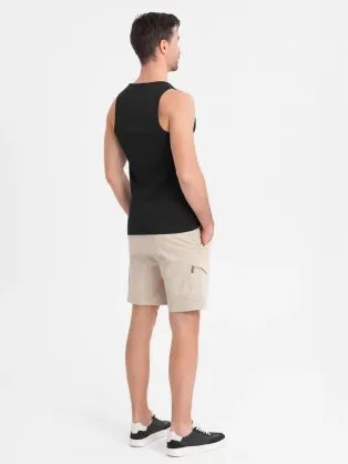 Trendy černé tílko V2 TSTT-22SS-001
